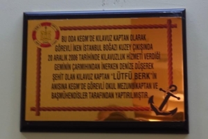 İTÜ Denizcilik Fakültesi öğrenci yurdunda görev başında vefat eden kaptanların adına tefriş edilmesi