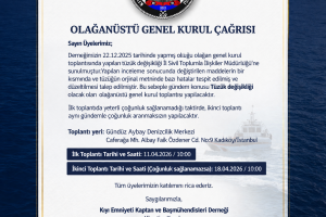 Olağanüstü Genel Kurul Çağrısı