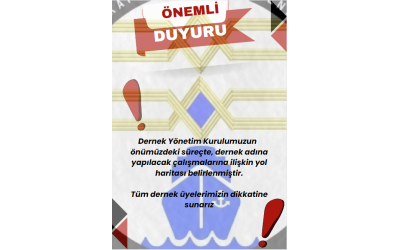 Dernek Yönetim Kurulumuzun Yeni Dönem Faaliyet Planı