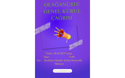 Olağanüstü Genel Kurul Duyurusu!