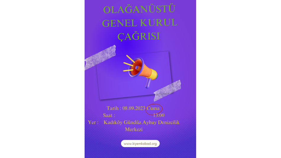 Olağanüstü Genel Kurul Duyurusu!